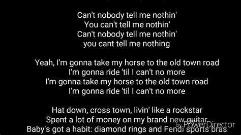 old town road remix lyrics.